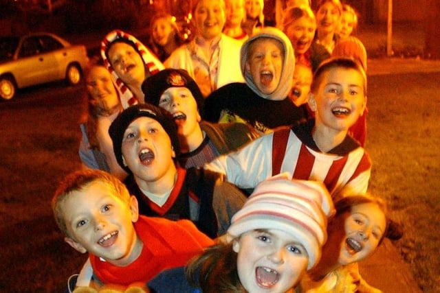 Youngsters from the Tyne Dock Youth Centre went on a march for Children In Need in 2004.