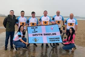 L-R Michael Weston, Operations manager for Business Discount Group, Lee Tiffin, Zack Curry, Ryan Little, Paul Snaith, Paul Wolfe. Front Lisa Nightingale, Kimberley Cowperthwaite, Customer Services Manager for Business Discount Group.