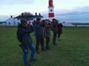 Volunteers taking part in the National Trust annual bird race.