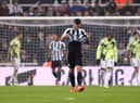 Fabian Schar of Newcastle United reacts during the Premier League match between Newcastle United and Leeds United at St. James Park on December 31, 2022 in Newcastle upon Tyne, England. (Photo by George Wood/Getty Images)