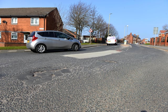 Dean Road in South Shields was mentioned by a number of people as having a problem with potholes.