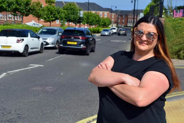Campaigner Karen English .