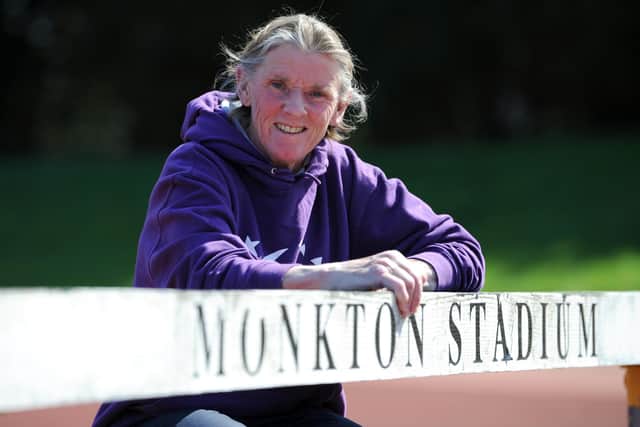 Jarrow Relay for Life organiser Ann Walsh, at Monkton Stadium, in Jarrow.