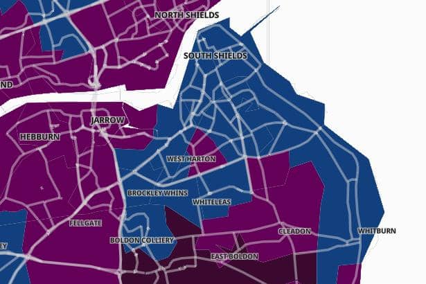 These are the areas of South Tyneside with the highest Covid-19 case rates.