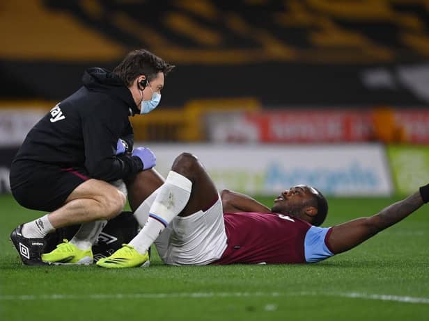 West Ham United's Michail Antonio faces a lengthy spell on the sidelines with a hamstring injury.
