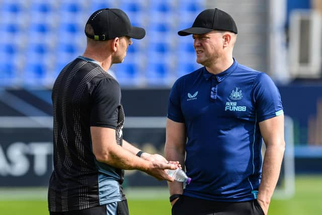 Newcastle United head coach Eddie Howe in Saudi Arabia.