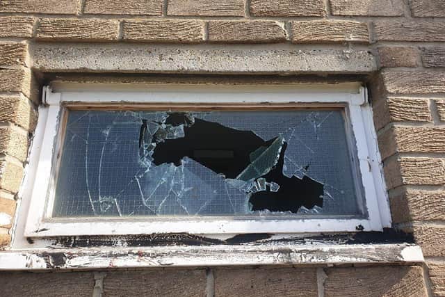 Vandals smashed more than 20 windows at Chuter Ede Community Centre.