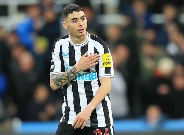 Newcastle United's Miguel Almiron is out for six weeks.