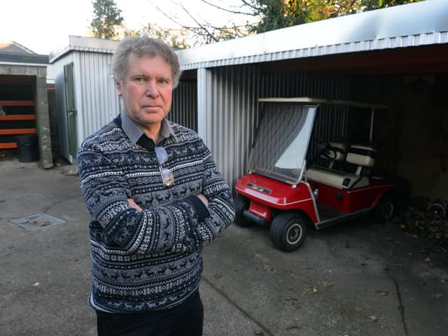 Boldon Golf Club manager Steve Watkin is angry over golf buggies being vandalised and stolen.