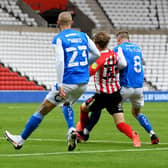 Sunderland were awarded a penalty for this challenge on Denver Hume