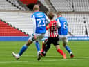 Sunderland were awarded a penalty for this challenge on Denver Hume