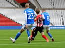 Sunderland were awarded a penalty for this challenge on Denver Hume
