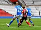 Sunderland were awarded a penalty for this challenge on Denver Hume