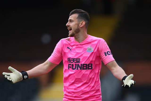 Newcastle United goalkeeper Martin Dubravka (Photo by Marc Atkins/Getty Images)