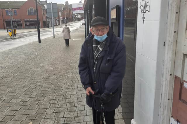 Retired shipyard worker David Richardson, 74, is becoming increasingly wary of going into public places due to increasing Covid infection rates.