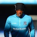 Nile Ranger of Southend United looks on before the Sky Bet League Two match between Southend United and Salford City at Roots Hall on February 27, 2021 in Southend, England.