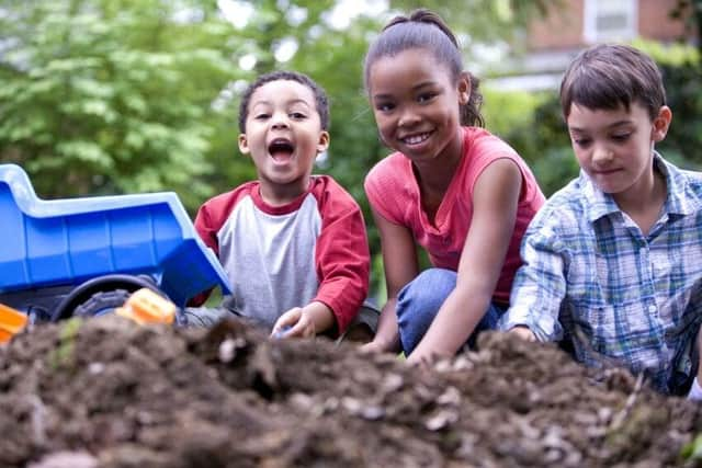 Children playing during half-term