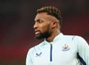 Newcastle United's Allan Saint-Maximin warms up at the City Ground.