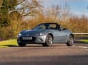 The Mazda MX-5 looks stunning with the roof down.