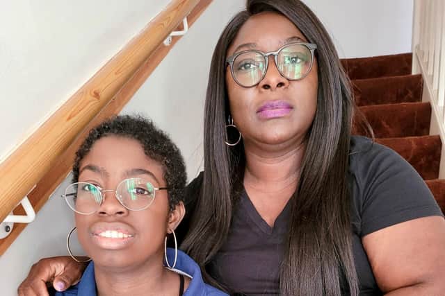 Bukie Adebola-Ezeh is now back at home with her daughter Vanessa but the family are still suffering the isolation caused by the Covid pandemic.
