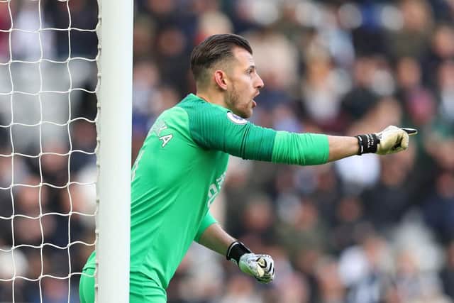 NEWCASTLE UPON TYNE, ENGLAND - FEBRUARY 29:  Martin Dubravka of Newcastle United during the Premier League match between Newcastle United and Burnley FC at St. James Park on February 29, 2020 in Newcastle upon Tyne, United Kingdom. (Photo by Alex Livesey/Getty Images)