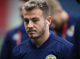 GLASGOW, SCOTLAND - OCTOBER 13: Ryan Fraser of Scotland is seen ahead of the UEFA Euro 2020 qualifier between Scotland and San Marino at Hampden Park on October 13, 2019 in Glasgow, Scotland. (Photo by Ian MacNicol/Getty Images)