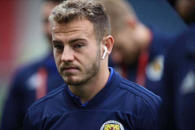 GLASGOW, SCOTLAND - OCTOBER 13: Ryan Fraser of Scotland is seen ahead of the UEFA Euro 2020 qualifier between Scotland and San Marino at Hampden Park on October 13, 2019 in Glasgow, Scotland. (Photo by Ian MacNicol/Getty Images)