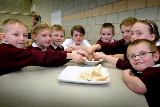 A 2010 reminder of a cooking lesson at Holy Trinity Primary School in South Shields. Who do you recognise in this photo?