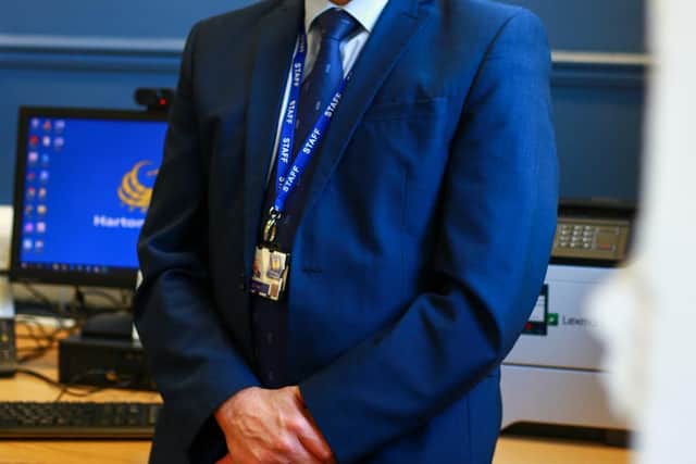David Amos, acting headteacher at Harton Academy, is "hopeful" the worst of the pandemic is behind us and that schools can return to focusing on education. 

Photograph: Jason Oshin