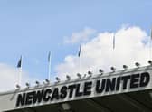 A photograph taken on April 30, 2022 shows a general view of St James' Park in Newcastle-upon-Tyne, north east England prior to the English Premier League football match between Newcastle United and Liverpool. (Photo by PAUL ELLIS/AFP via Getty Images)