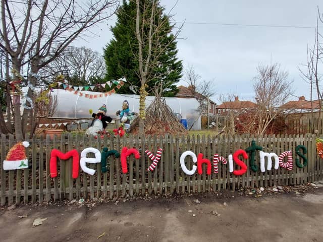 The garden's festive display is spreading a little Christmas fun on Thompson Road.