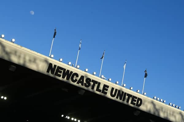 NEWCASTLE UPON TYNE, ENGLAND - APRIL 02: A general view of the stadium before the Premier League match between Newcastle United and Manchester United at St. James Park on April 02, 2023 in Newcastle upon Tyne, England. (Photo by Michael Regan/Getty Images)