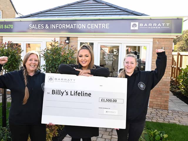 Barratt Homes with Billy's Lifeline