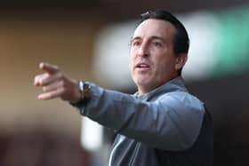 Unai Emery, Aston Villa head coach. 