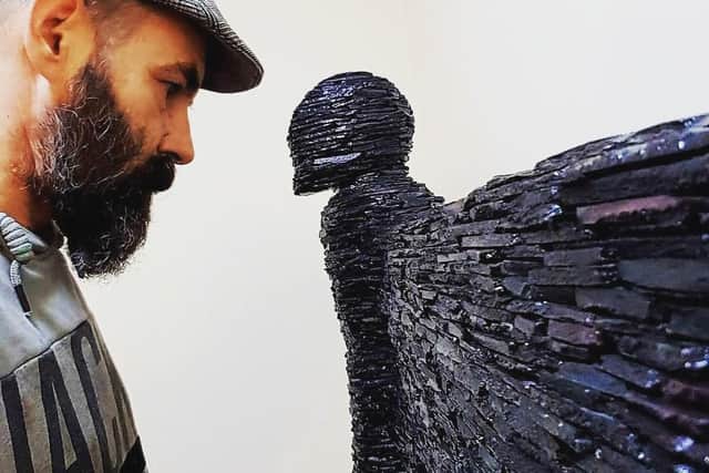 Slate sculpture by Jay Bryant