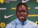 Central Coast Mariners forward Garang Kuol.