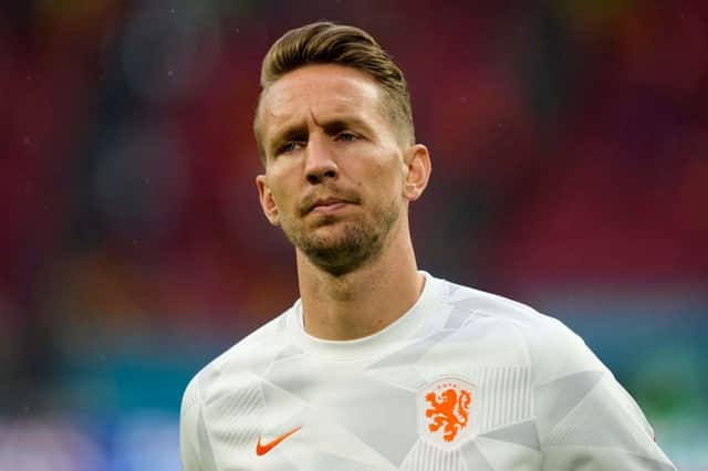 Luuk de Jong is closing in on a shock move to Barcelona. (Photo by PETER DEJONG/POOL/AFP via Getty Images)