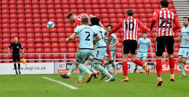 Charlie Wyke scores Sunderland's second goal