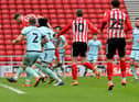 Charlie Wyke scores Sunderland's second goal