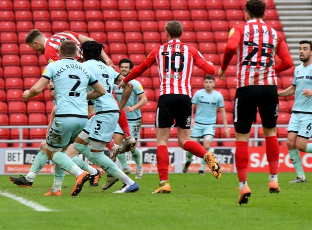 Charlie Wyke scores Sunderland's second goal