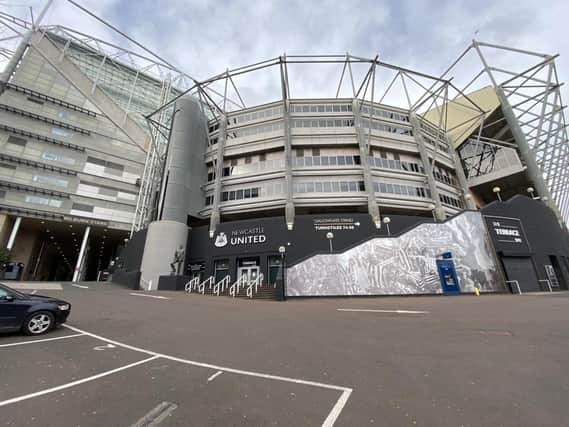 St James's Park, home of Newcastle United.