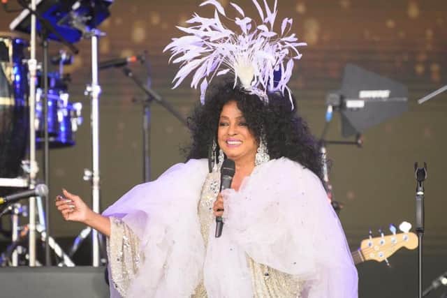 Diana Ross performs on the Pyramid Stage during day five of Glastonbury Festival at Worthy Farm. Picture: Leon Neal/Getty Images.
