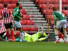 Lee Burge makes a fine save to keep the scores level at the Stadium of Light