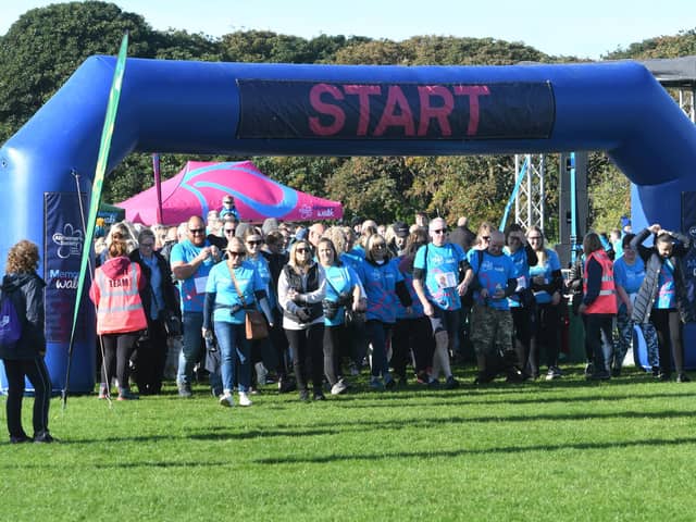 The Memory Walk in South Shields on Saturday.