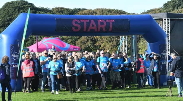 The Memory Walk in South Shields on Saturday.