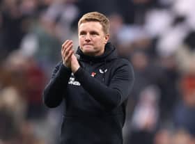Newcastle United manager Eddie Howe following the Premier League match with Chelsea. Jamie Carragher has praised Howe's job at the club as 'absolutely fantastic' (Photo by George Wood/Getty Images)