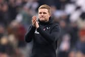 Newcastle United manager Eddie Howe following the Premier League match with Chelsea. Jamie Carragher has praised Howe's job at the club as 'absolutely fantastic' (Photo by George Wood/Getty Images)
