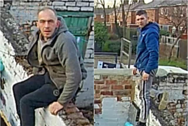 Northumbria Police has released images of two people it would like to trace.