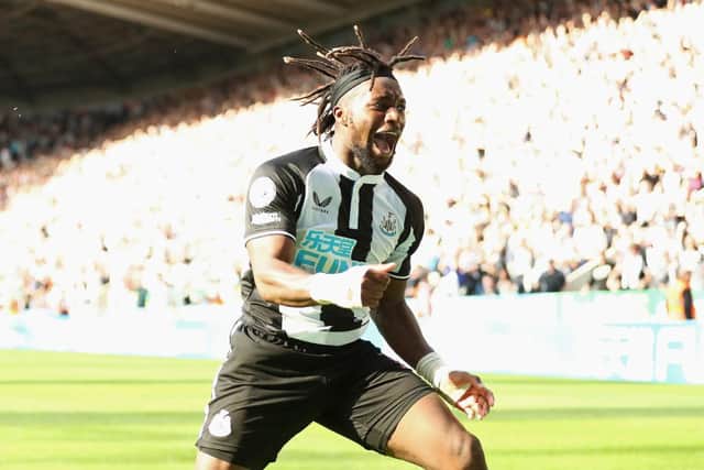 Newcastle United star Allan Saint-Maximin. (Photo by George Wood/Getty Images)