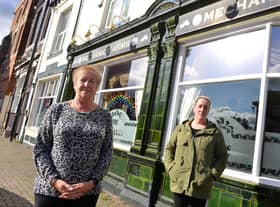 Mechanics Arms Gina Smith and Louise Carr (R)